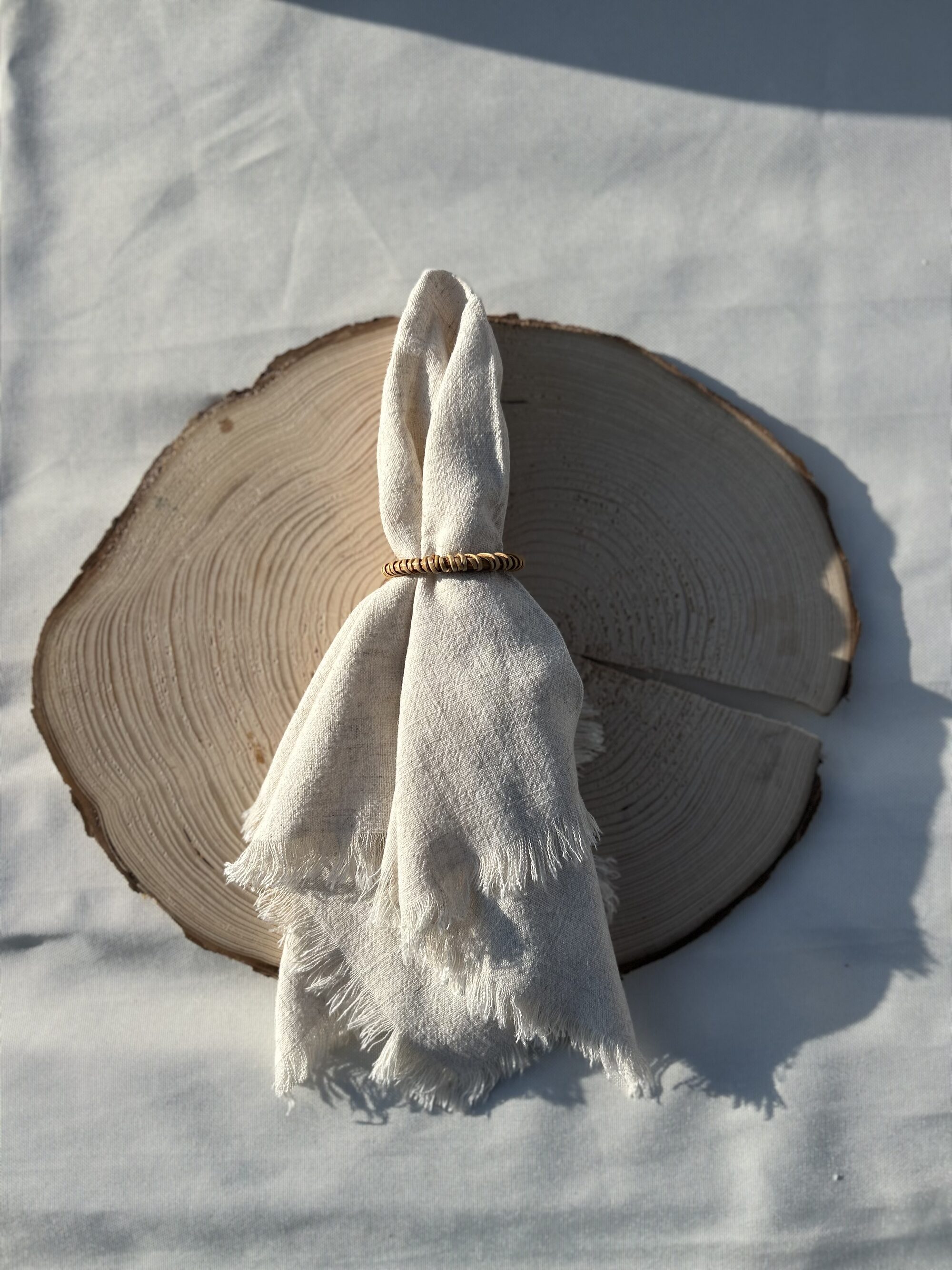 Boho-Serviettenring aus Holz